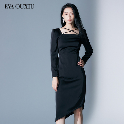 【限时直降】伊华欧秀方领连衣裙E31AQ9515