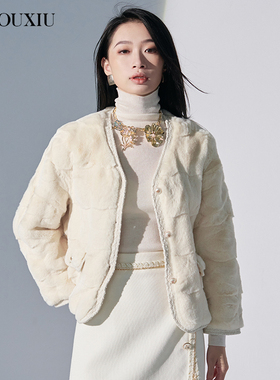 【限时直降】 伊华欧秀仿皮草外套E25CS9210