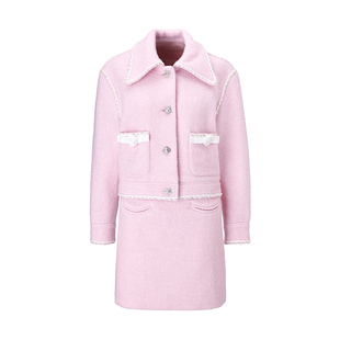 香风套装 伊华欧秀法式 粉色外套短裙两件套550TZ0033 限时直降