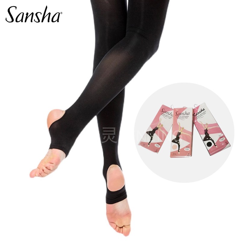 sansha三沙练功袜踩脚裤袜儿童芭蕾舞蹈袜成人高弹形体袜打底袜子