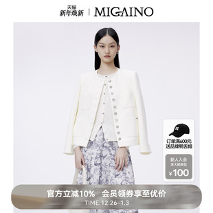 Migaino曼娅奴小香风外套女春秋新款 名媛优雅上衣MO12SC043