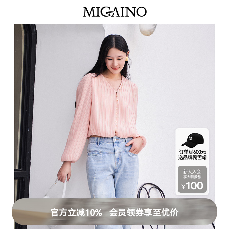 衬衫曼娅奴mn12aa034休闲