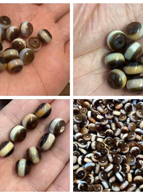 台湾工艺牙黄一线算盘珠扁珠