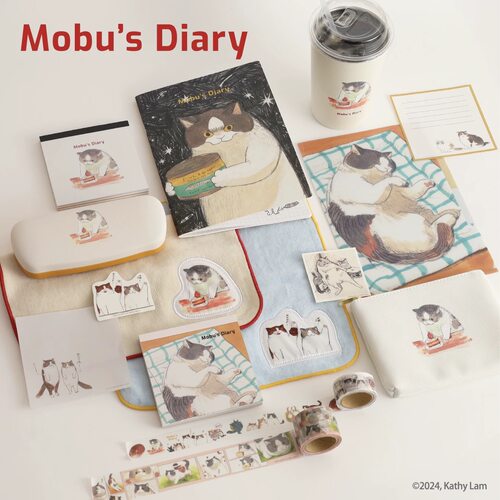 日本greenflash三花猫便签本胶带