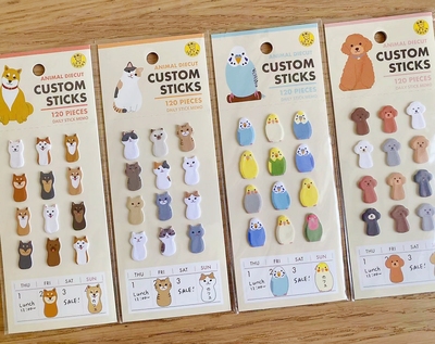 日本小动物迷你便利贴标记便签