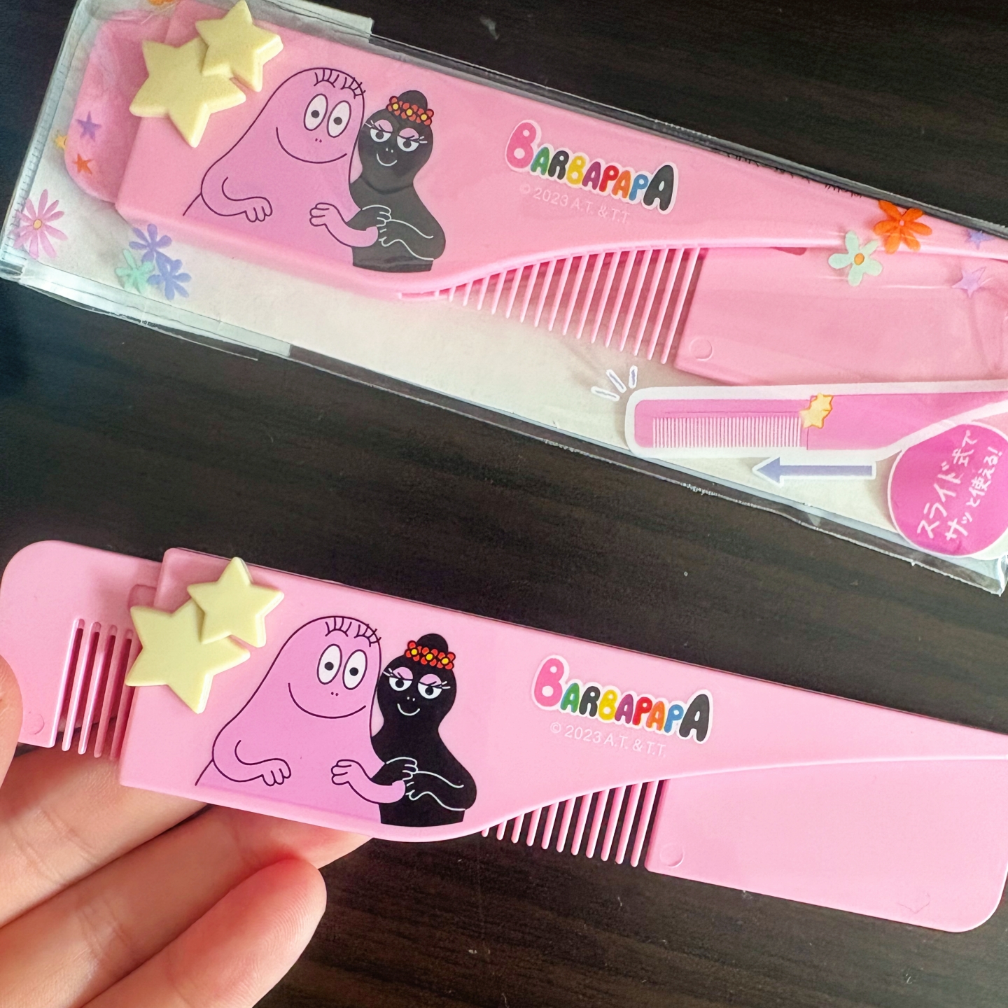 日本巴巴爸爸便携随身小梳子