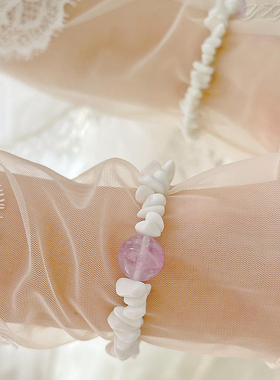 动漫二次元天然紫水晶手链犬夜叉