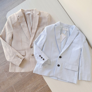 3-15岁 出口英国童装纯棉西服 男童帅气西装外套 儿童演出服正装