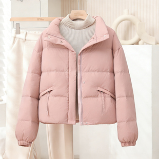 巨好看冬装 立领小个子羽绒服女秋冬季 面包服加厚外套 短款 2025新款
