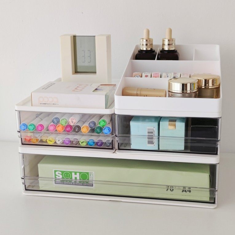 办公室桌面桌上抽屉式收纳盒学生书桌文具置物架a4塑料整理盒,收纳整理,桌面收纳盒,淘宝优惠券,粉丝福利购,淘宝优惠卷