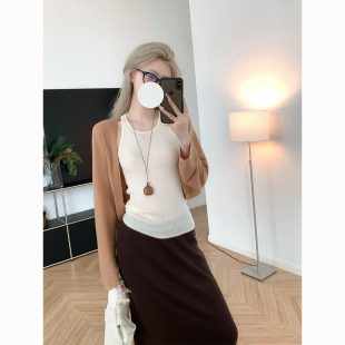 蝙蝠袖 外搭空调衫 无扣针织衫 早秋薄款 羊毛上衣 开衫 慵懒温柔属性