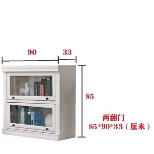 爆玻璃门书柜展柜收纳储物柜实木多层板组合书柜高质量环保角落品