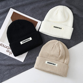 新款 王嘉尔同款 帽子冬男潮毛线帽秋冬季 百搭针织帽潮牌保暖冷帽女