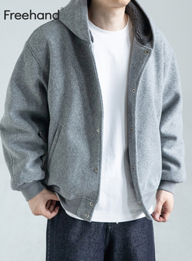 LFH写意 重磅呢料加绒羊羔绒夹克秋冬季新款休闲保暖棉服开衫外套