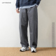 日系复古春秋阔腿休闲长裤 男女宽松工装 裤 LFH写意 通勤痞帅直筒裤