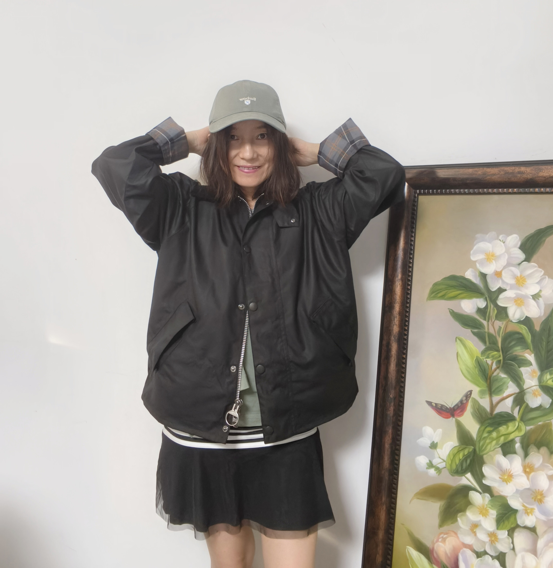 现货barbour os transport女士女款油蜡外套风衣涂蜡夹克LWX1410