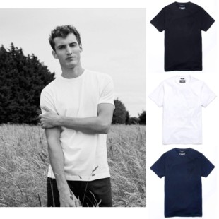 现货香港进口KNAPSACK正品 男女黑白T恤 复古圆领纯棉新疆棉短袖