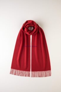 上海现货正品苏格兰爱丁堡Edinburgh英国羊绒红围巾节日新年礼物