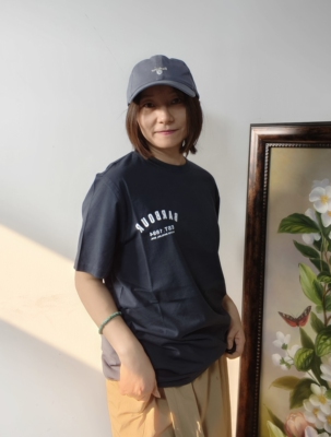 现货Barbour Tshirt运动休闲字母圆领T恤短袖纯棉上衣周雨彤同款