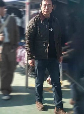 张颂文同款barbour正品dom绗缝夹棉菱格短款夹克棉服亚洲版男女