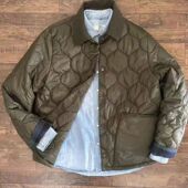 现货Castle Scotland宽松巴恩风菱格棉服无蜡外套男女内胆棉衣