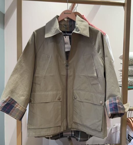 英国正品Barbour OS Bedale无蜡外套春秋风衣格纹袖口猎装夹克