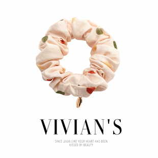 大肠卷发绳皮筋马尾大肠发圈 波点物语 Vivian s清新彩色波点发圈