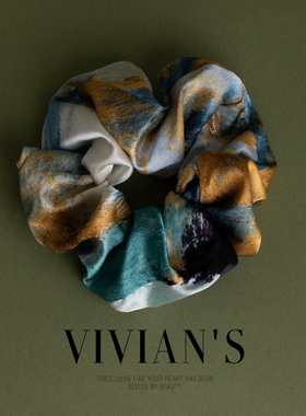 Vivian's优雅欧风油画发圈~莫奈印象~优雅大肠卷发绳皮筋大肠发圈