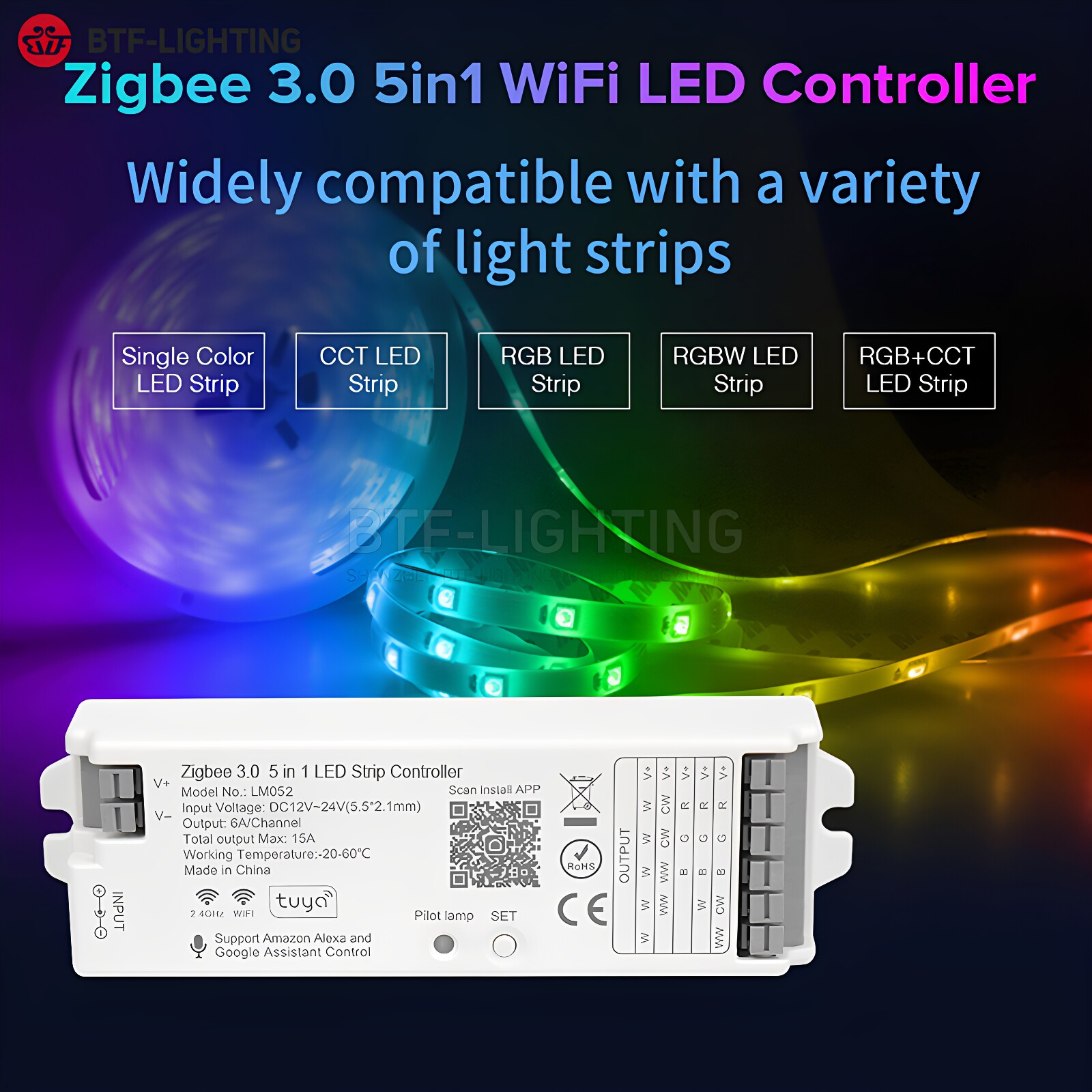 Tuya涂鸦Zigbee3.0五合一控制器