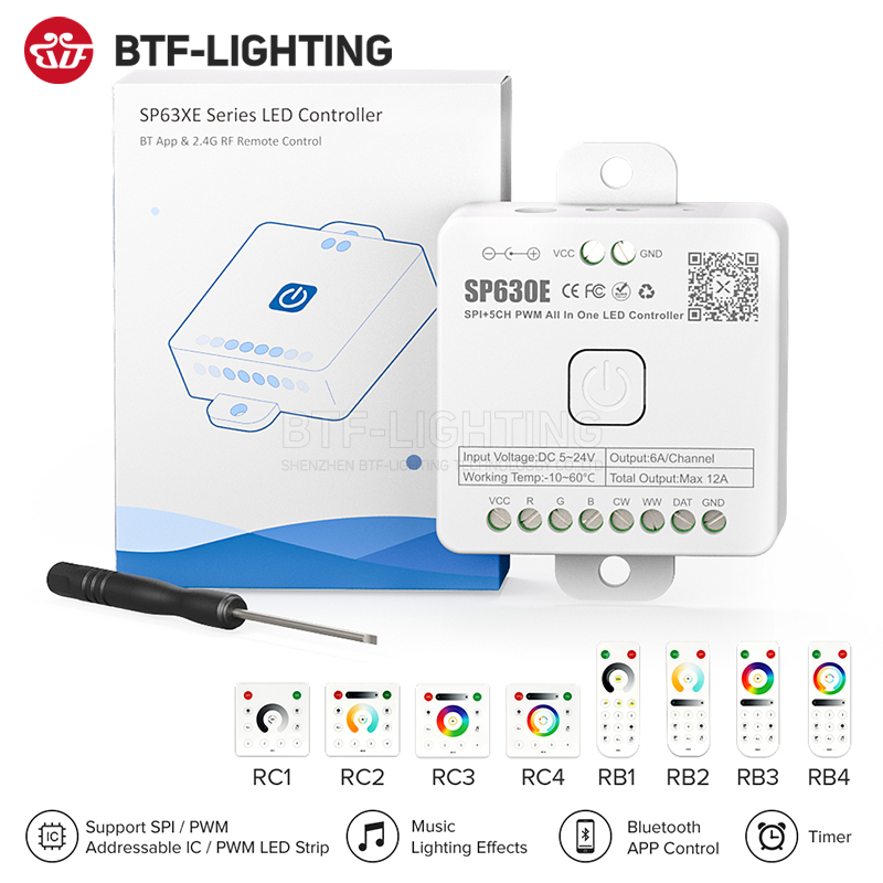 SPI蓝牙LED音乐PWM信号630控制器