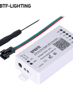 LED像素屏控制器SP801E矩阵面板屏蓝牙wifi双模Art-Net自定义编程