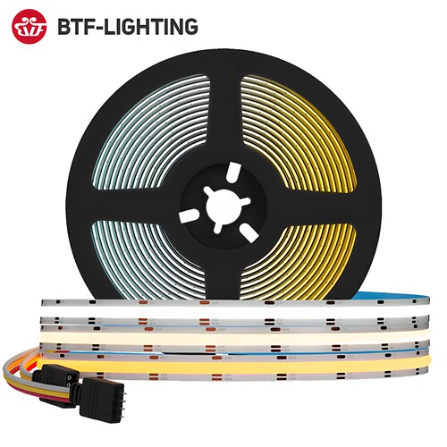 COB双色温CCT柔性12V高亮LED灯带