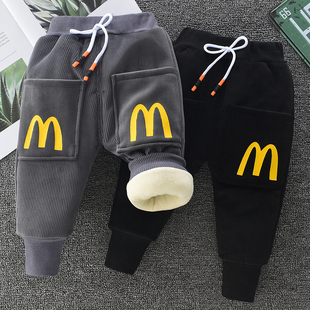 一周半儿童棉裤冬季宝宝外穿1韩版2岁3-4-5男童冬款加绒加厚裤子