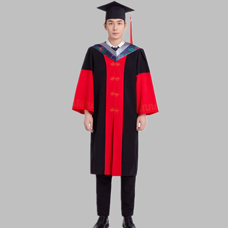 博士毕业服工科医学拍照留念高校大学生礼服成人学位服男女学位帽