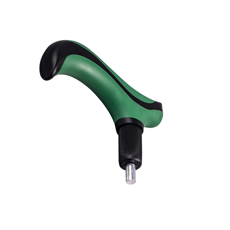 拐杖塑料配件手把手杖头拐棍头登山杖拐杖塑料手柄双色拐杖把手握