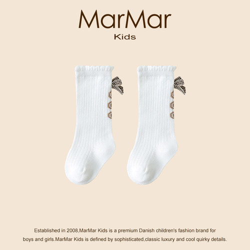 丹麦MARMARKIDS春秋蝴蝶结袜