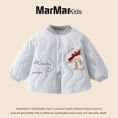 MARMARKIDS男童加厚保暖棉袄