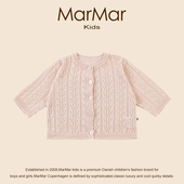 透气衣服女童宝宝镂空上衣 外套薄款 丹麦MARMAR KIDS婴儿针织开衫