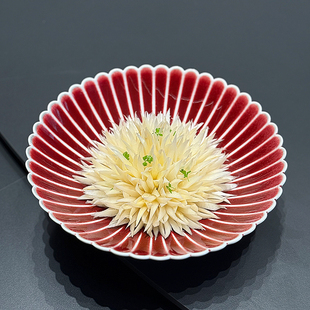 先锋匠厨意境菜餐具网红餐具凉菜餐具热菜餐具冷菜餐具会所菊花碗