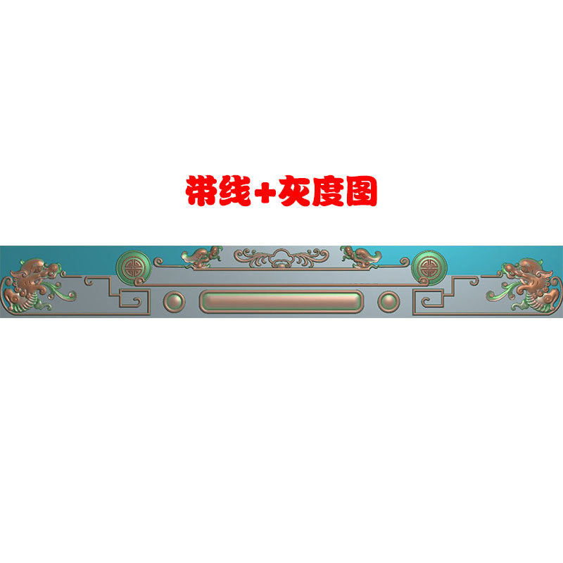 欧式镜框雕刻镜框精雕图木雕镜子边框雕刻图灰度图 F4139