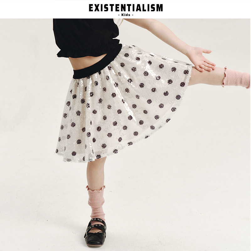 EXISTENTIALISMKids亮片伞裙