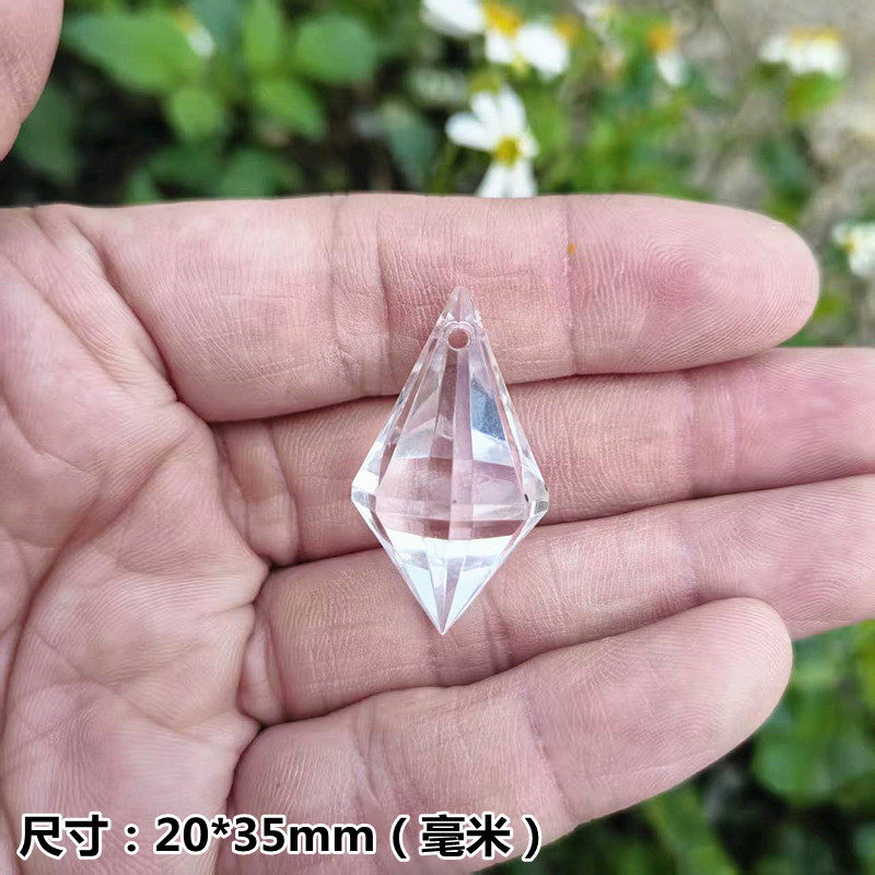 DIY饰品配件仿水晶大亚克力钻石珠子吊坠仿珠帘按粒散珠水滴婚庆