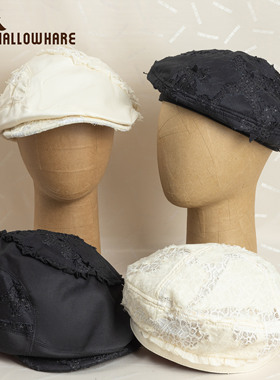 HallowHare蕾丝花边系列ins风时尚百搭报童帽贝雷帽