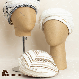 HallowHare文艺感暖冬雪尼尔横纹贝雷帽