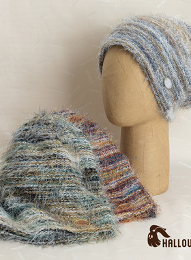 HallowHare韩版ins风流苏毛线冷帽堆堆帽