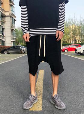 现货 Tuzy破坏长绳短裤 全棉 高街  RO风男女潮牌嘻哈ins超火帅