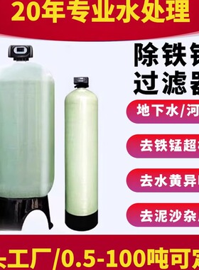 地下水除铁锰过滤器异味铁锈净化器井水超标发黄锰砂过滤设备家用