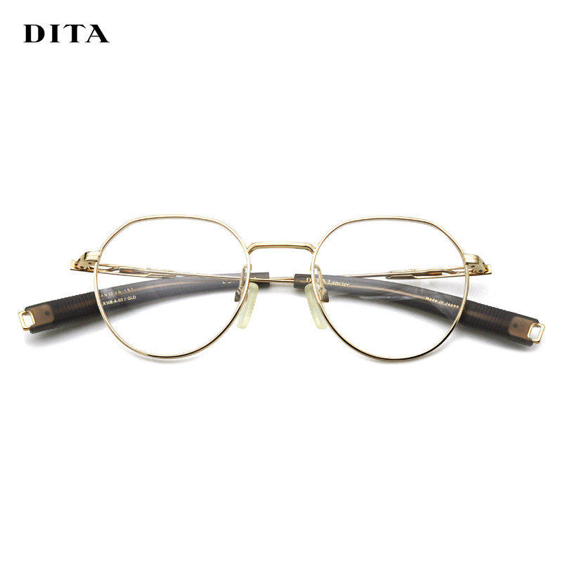 钛材潮牌日本手工近视眼镜架DITA