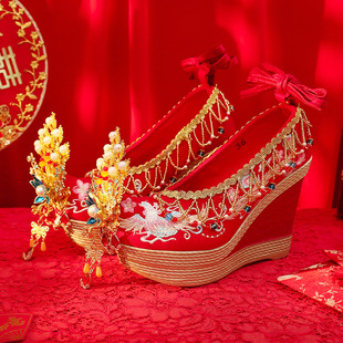 【金玉满堂】原创汉服婚鞋手工轻奢古风明制婚礼绣鞋中式古装秀禾