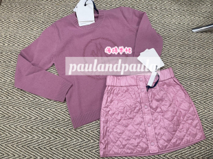 葵粉重工格纹绗缝羽绒棉半裙百搭松紧腰短裙26年春秋新品女童儿童
